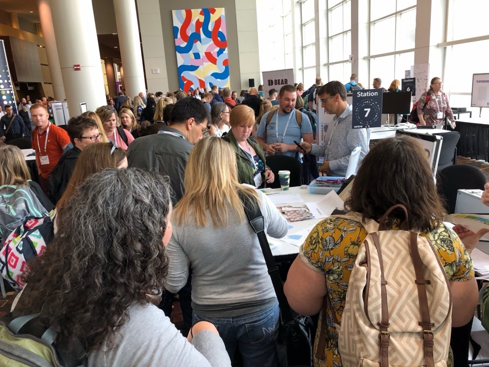 Educators at Mark's ISTE workshop session