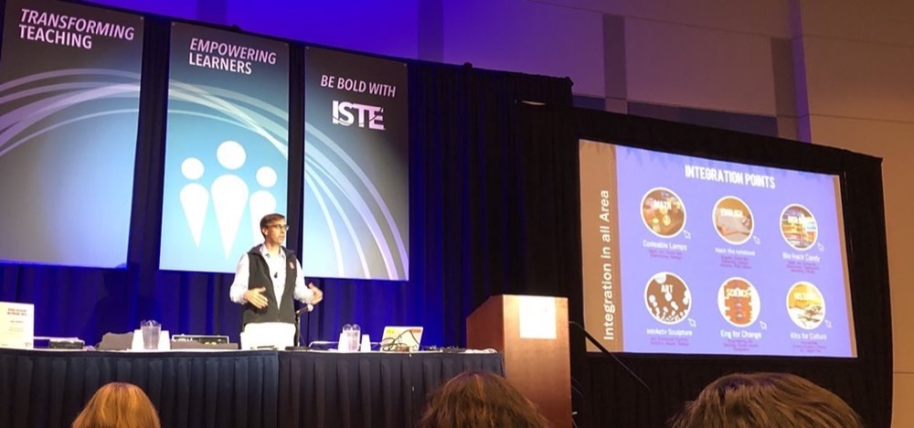 Mark Schreiber presenting at ISTE conference